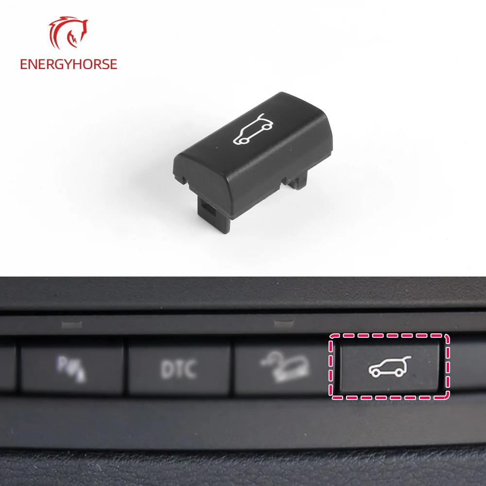 

Car Tailgate Rear Trunk Switch Button Cover for BMW X5 E70 X6 E71 E72 Plastic Black Tail Cap Switch 61318357580