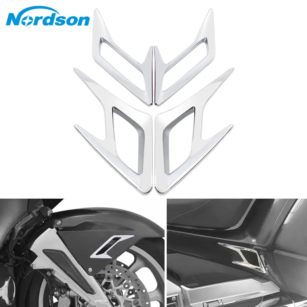 Nordson Motorcycle Front Rear Fender Vent Trims Mudguard Edge Side Accent For Honda 2018+ GL1800 Goldwing Models