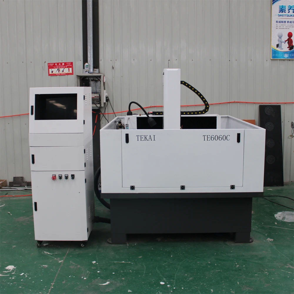 Tekai Heavy Duty Frame Structure 6060 CNC Router Metal Milling Machine With Automatic Tool Changer For Sale