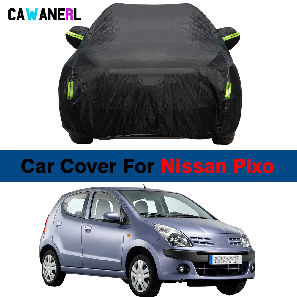 Full Car Cover For Nissan Pixo Outdoor Auto Sun Shade Anti-UV Snow Rain Ice Protect Cover Waterproof