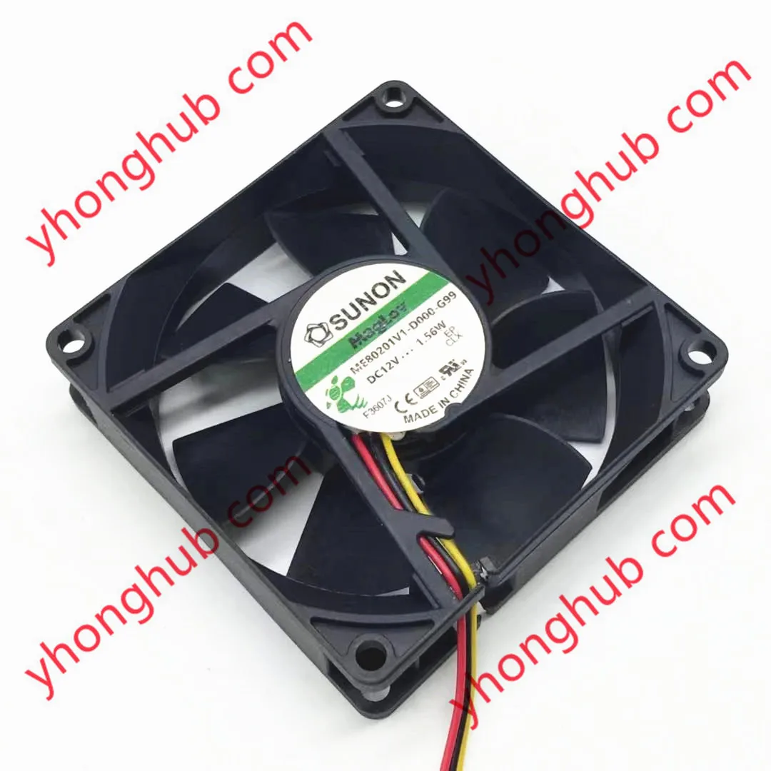 

SUNON ME80201V1-D000-G99 DC 12V 1.56W 80x80x20mm 3-Wire Server Cooling Fan