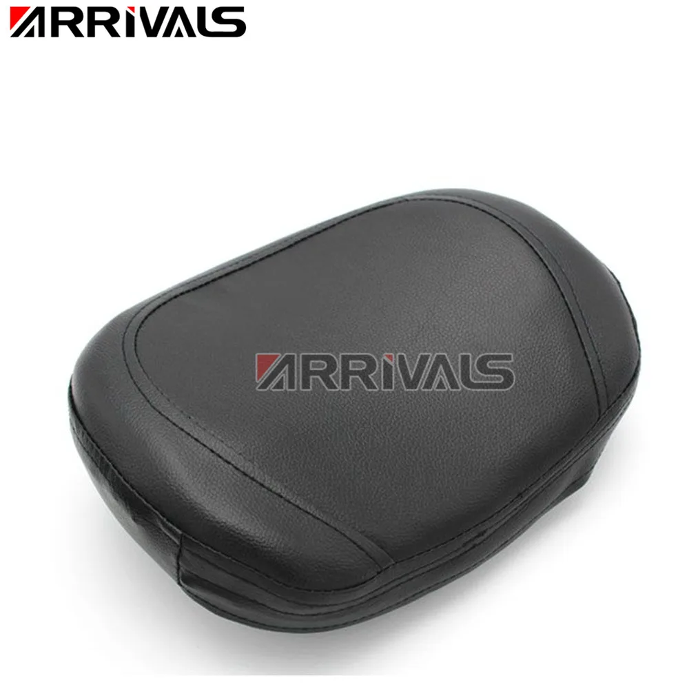 ARRIVAL Motorcycle Accessories Universal Black Leather Rear Passenger Backrest Seat Cushion Pad For Harley Sportster Dyna Honda