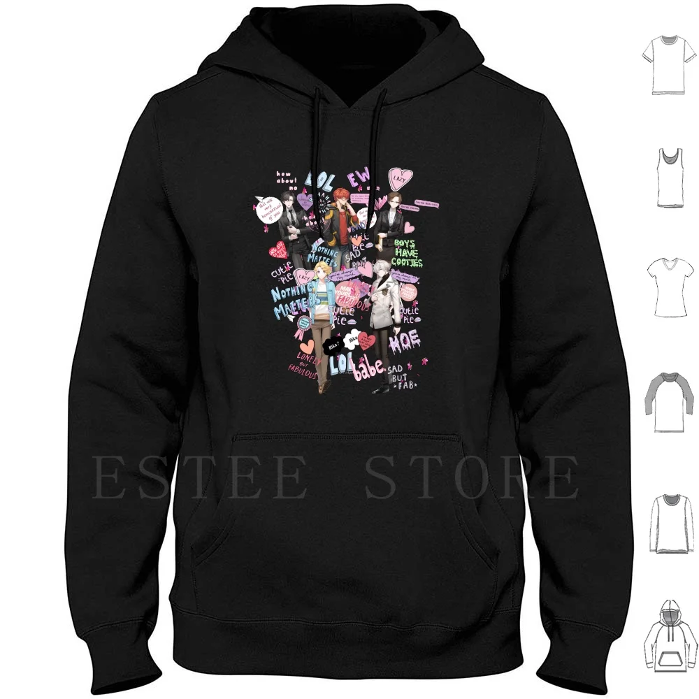 Group Shot Hoodie Long Sleeve Mysmes Mystic Messenger Mystic Messenger Jumin Meow Cat Jaehee 7 707 Seven Luciel Yoosung Zen