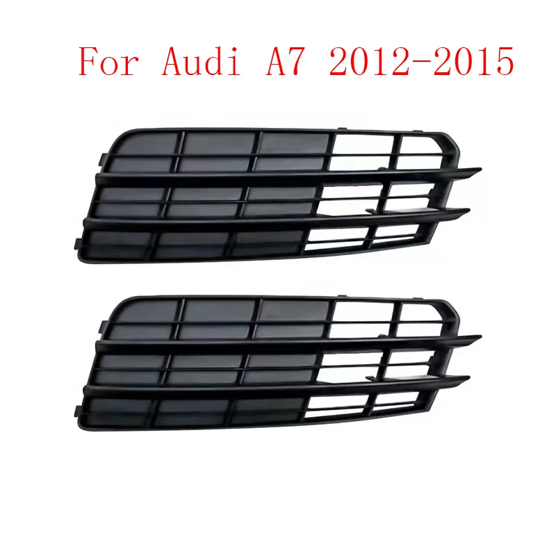 

Car-Styling Front Lower Bumper Fog Light Grille Fit For Audi- A7 2012 2013 2014 2015 Black Foglamp Grills Replacement Car Parts