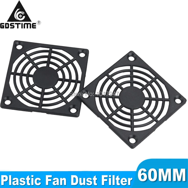 10PCS Gdstime 60mm Dustproof  Filter Computer Mesh Dust Guard Grill Cover for 60x60mm 6cm Cooling Fan