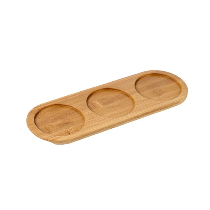 S/M/L Creative Nordic Household Bamboo Tray, Kitchen Storage Tools for Salt Pepper Oil & Vinegar Seasoning Jar O18 21