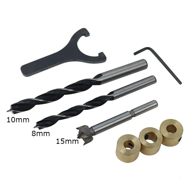 Kit de plantilla de espiga 3 en 1, guía de taladro Vertical, localizador de orificios de bolsillo, perforador de agujeros, conexión de muebles, herramientas de carpintería DIY