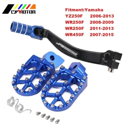 ヤマハyz250f,wr250f,wr450f,yzf250,wrf250,wrf450,YZ-F,250,wr 450f,06-21用のcncモーターサイクルフットレストシフター