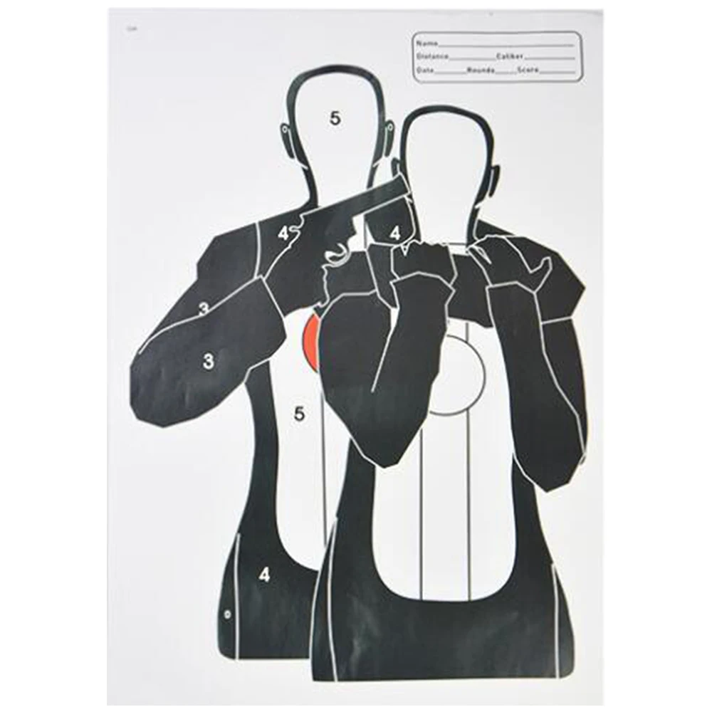 5pcs Shooting Target Paper 45*32cm Shoot Practice Target Paper For Airsoft BB Paintball Gun Slingshot Archery Training Accessory