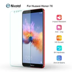 3Pcs HD Clear Tempered Glass For Honor 7X Screen Protector For Honor 7 Lite Honor 7c  on Honor 7A Pro Protective Glass Film