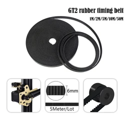 Open Timing Belt 5m/10m//20m lot GT2-6mm/10mm GT2 Belt Rubber Aramid Fiber Cutting 3D Printer Parts CNC Laser machine Engraving