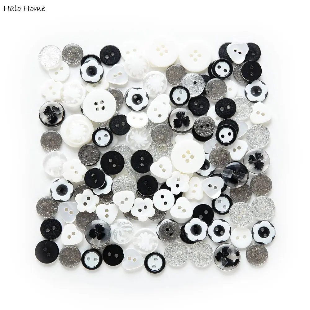 Mixed Sweet Style Rich Colors Series Optional 30 Gram Sewing 2 Holes Buttons Wood Resin Scrapbook 9-15mm