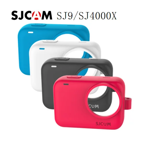 Original Accessories SJCAM Silicone Sleeve+Adjustable Lanyard Protective Case Border Cover for SJ9 /SJ4000X Action Camera Frame image 6