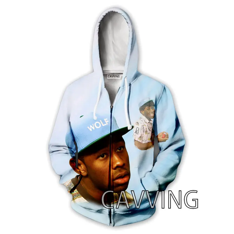 CAVVING 3D Print   Rapper The Creator   Zipper Hoodies Zip Hooded Sweatshirt Harajuku Hoodie Sweatshirt for Men/women