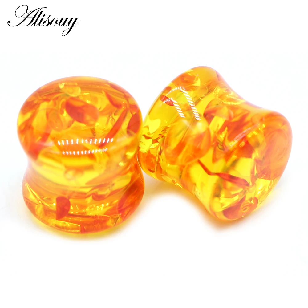 Unique Resin Ear Plugs Flesh Tunnels