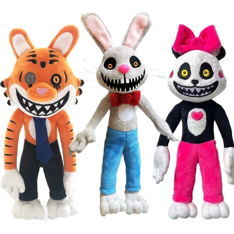 28cm Horror Game Mr. Hopp's Playhouse 2 Plush Toys Cartoon Plushie Figure Rabbit Mr Hopp Soft Toy Birthday Gifts