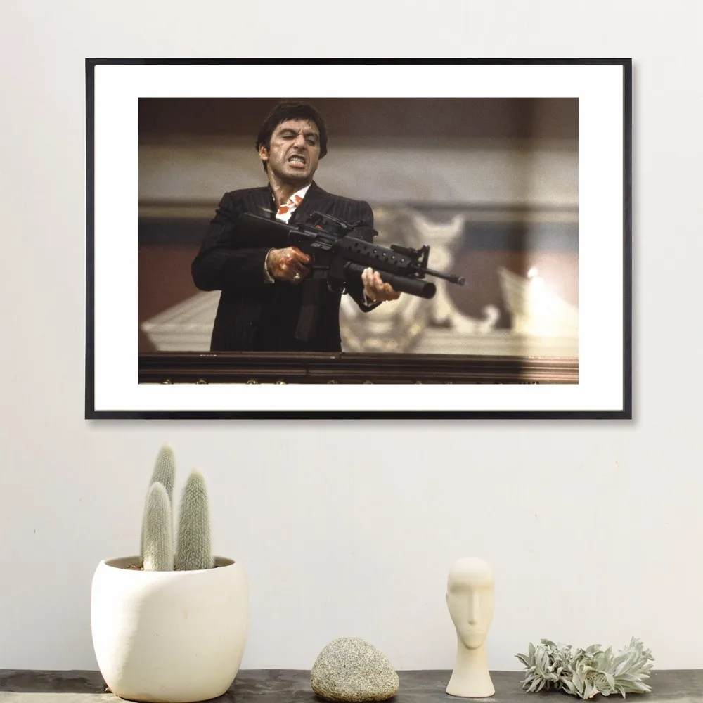 Scarface Movie Fight Canvas Art Print Painting Poster Wall Pictures For Room Decoration Home Decor No Frame Picture
