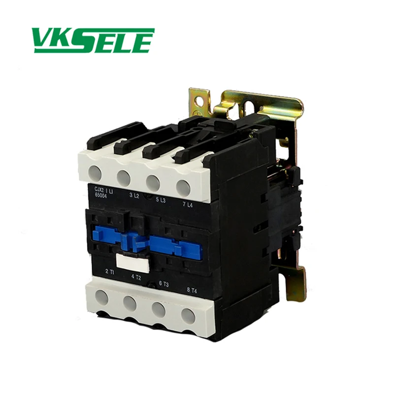 Yueqing supplier LC1-D65 series CJX2-65004 CJX2-65008 65A 4 Poles electrical magnetic contactor