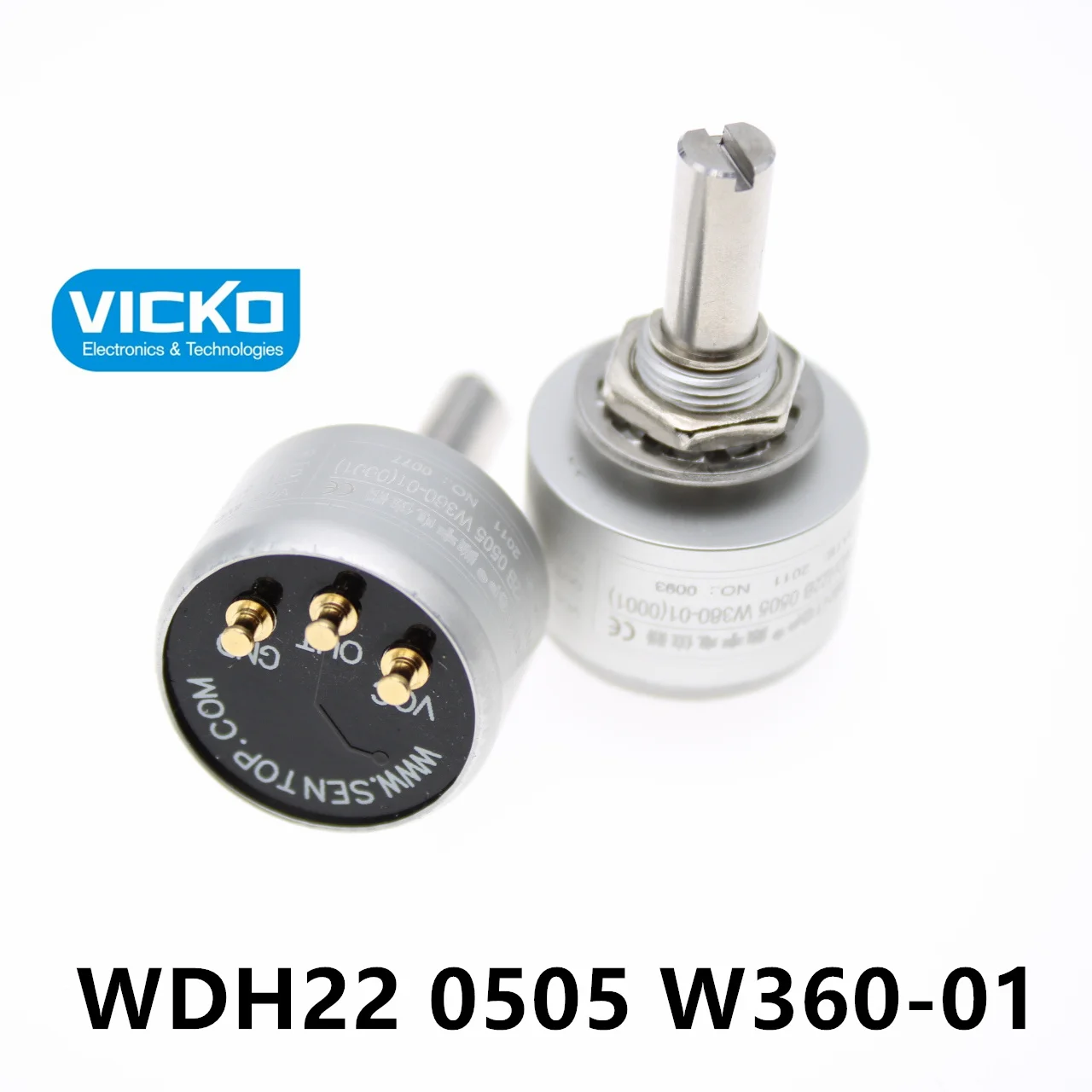 [VK] ORIGINAL WDH22 0505 W360 non-contact 0-360 degree 0-5V 0.3% output Angle sensor switch WDH22B