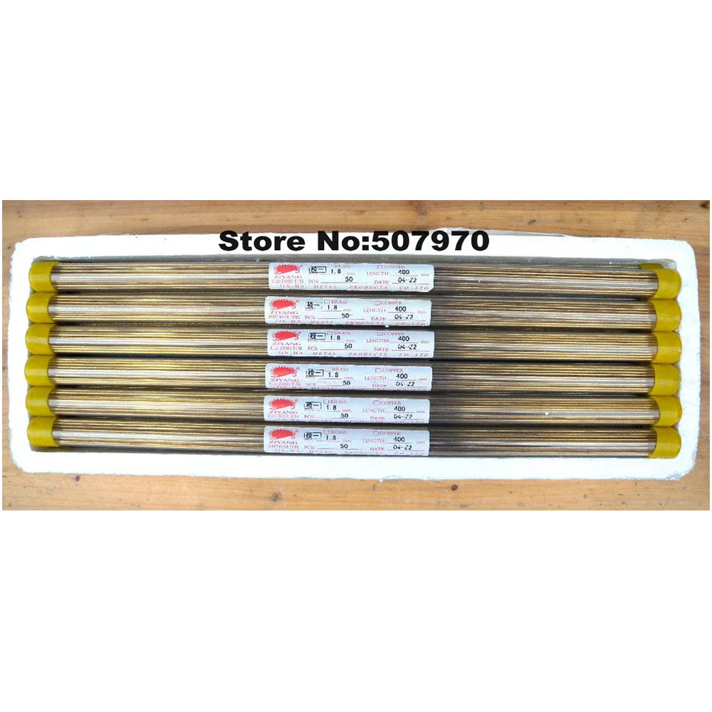 

Ziyang Single Hole Brass Electrode Tube OD1.8*400mm for EDM Drilling Machine