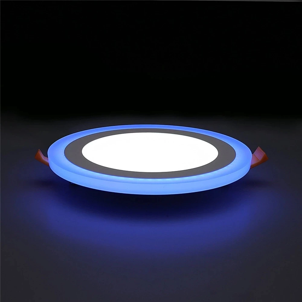 HoneyFly LED Panel Downlight Recessed Round LED Light 6W 9W 16W Double Color Bright Lamp Ceiling Spot LED Light Indoor Room