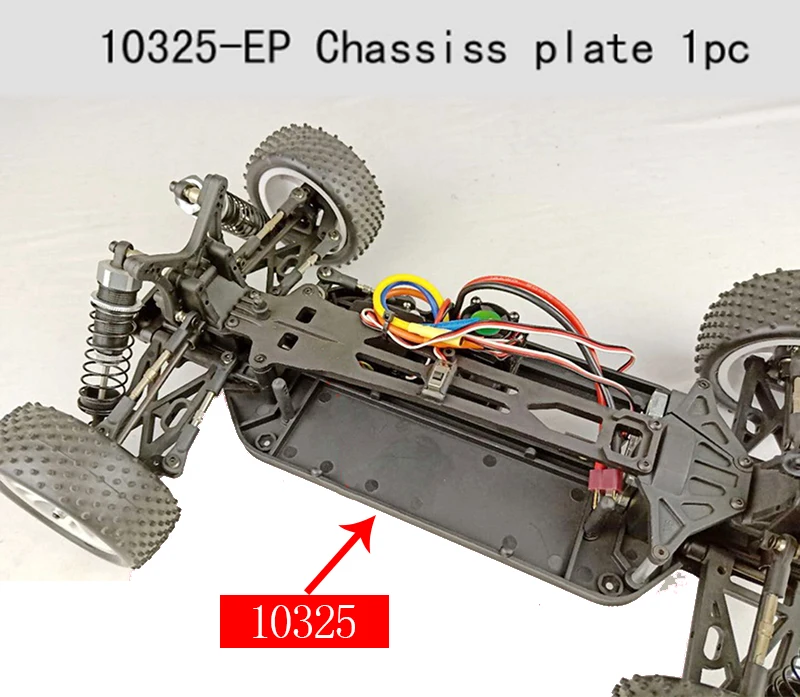 Buggy EP Chassis Plate Rear Part 10325  fit vrx racing  1/10 scale 4WD remote contol car accessories RH1016 RH1017 SPIRIT