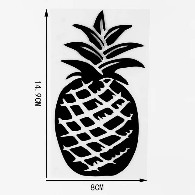 

8×14.9CM Hawaiian Pineapple Car Window Vinyl Decal High Quality Car Stickers