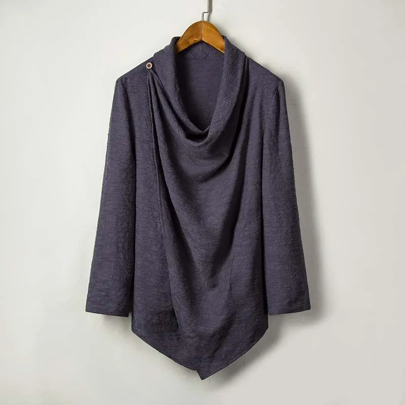 Chinese wind robes loose cotton and linen tops retro Chinese style Hanfu trousers linen windbreaker jacket