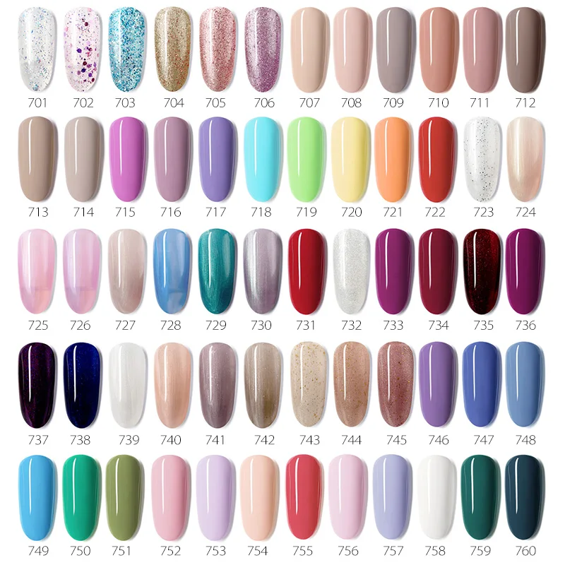 Venalisa VIP3 กึ่งถาวรความงามเจลเล็บ Top Coat Nowipe Glitter Pastel เคลือบเงาแสงสีม่วงเล็บเจล