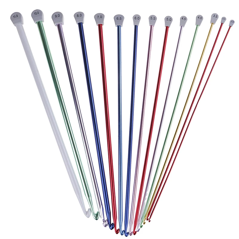 2.5 mm to 5.5 mm Tunisian Afghan Crochet Hooks Multicolor Aluminum Knitting Needles Hook Multicolour Crochet Hook