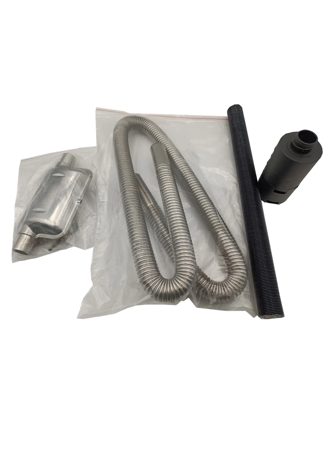 

Truck Van Diesel Parking Heater 24mm Exhaust Silencer Muffler + 25mm Air Filter + 2 Pipe For Air Heater Foe Webasto Eberspacher