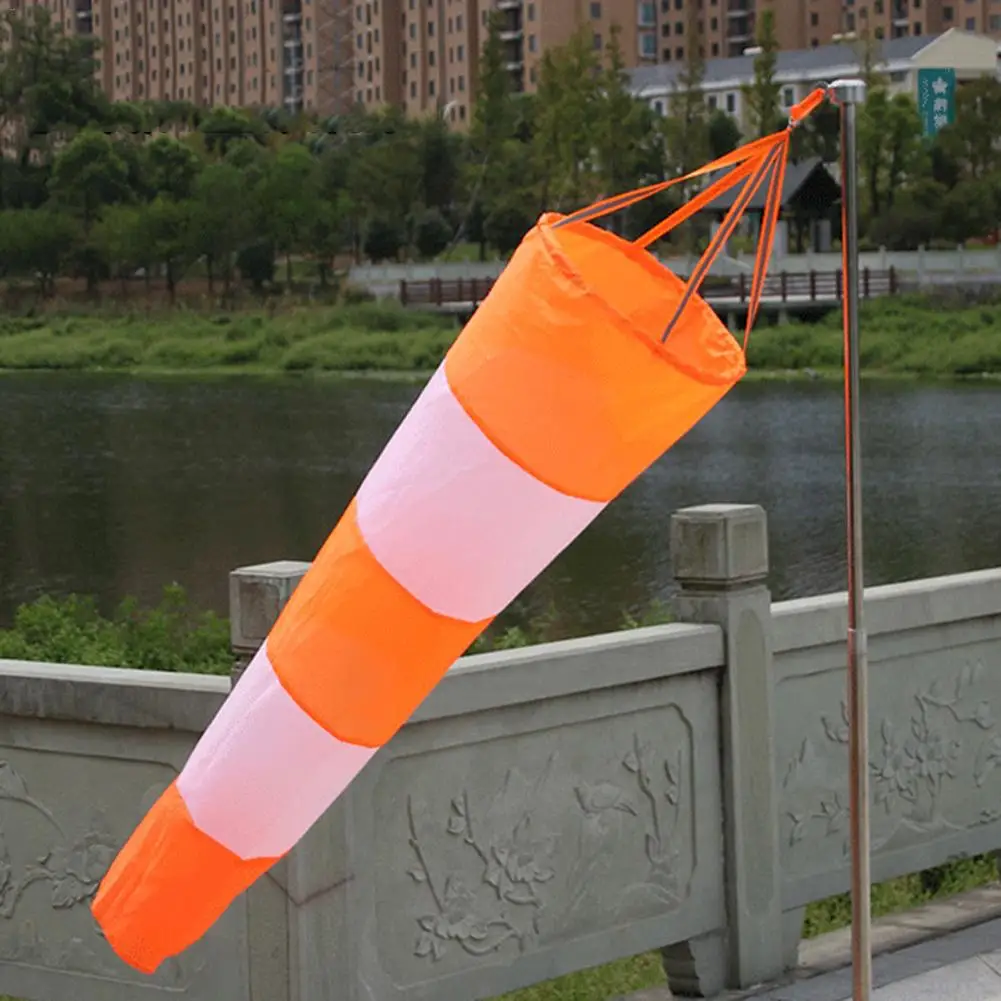 NEW Outdoor Aviation Windsock Bag Rip-stop Wind Measurement Weather Vane Reflective Belt Wind Monitoring Toy Kite 80/100CM