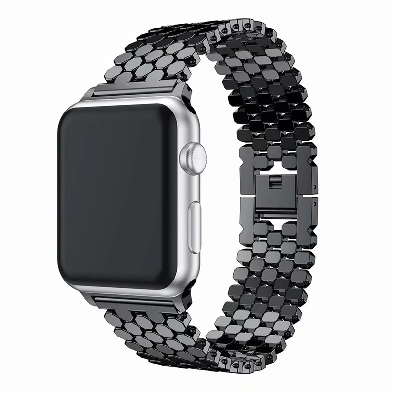 5pcs/Lot Luxury Fish Scale Metal Alloy Replacement Band for Apple Watch Ultra Strap Accessories SE Series 10 9 8 7 6 5 4 3 2 1