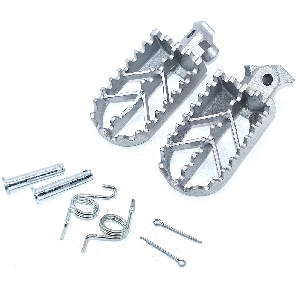 Stainless Steel Motorcycle Footpegs Foot Pegs Rest For Pit Dirt Motor Bike Pitster Pro XR50 CRF50 CRF70 SSR Thumpstar Motocross