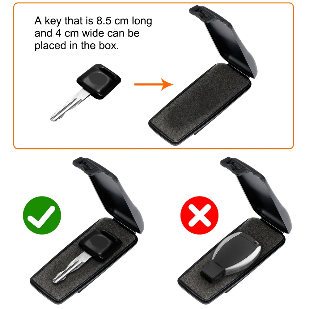 磁気カーキーホルダーケース,ホームオフィス,車,トラック,キャラバン用の緊急用緊急キー付きの安全なボックス