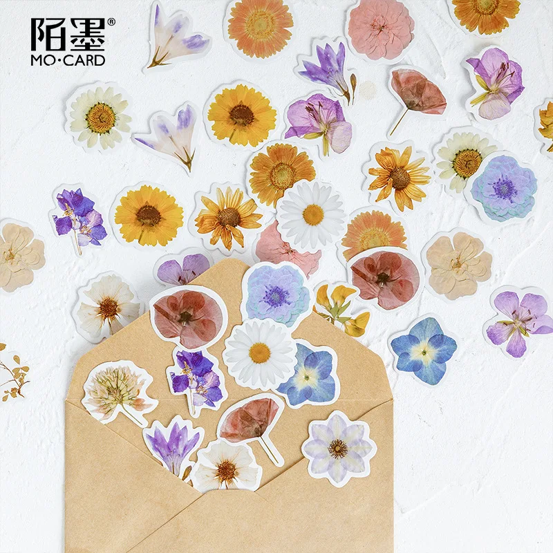 46Pcs/Set Autumn Flower Sticker Diy Scrapbooking Diary Planner Decoration Sticker Album