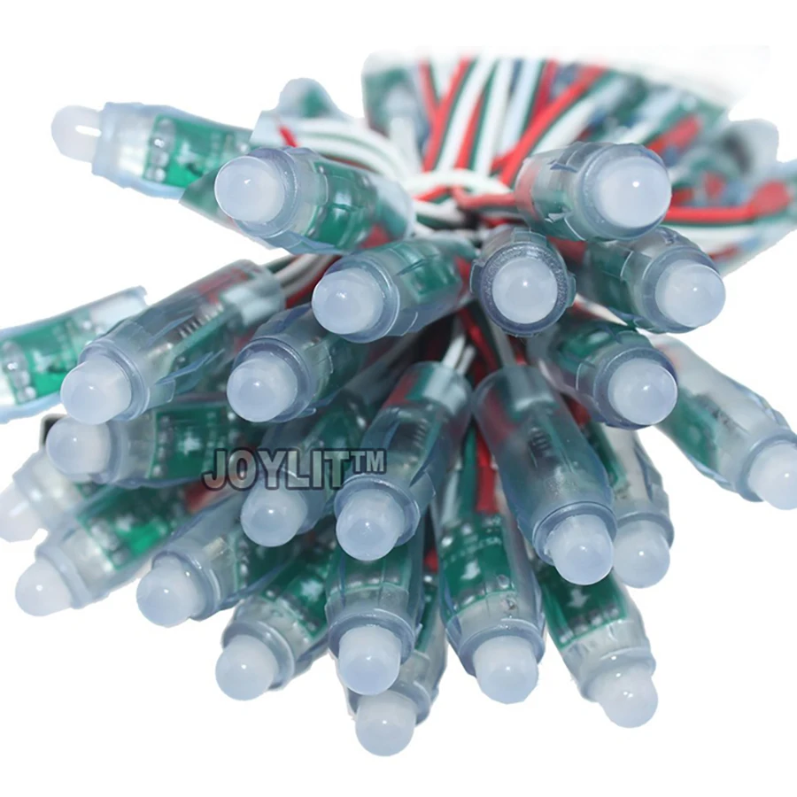 500pcs 12V 12mm WS2811 UCS1903 LPD9813 LPD6803 Pixel Module IP68 Waterproof DC5V Full Color 50pcs A String Ws6803