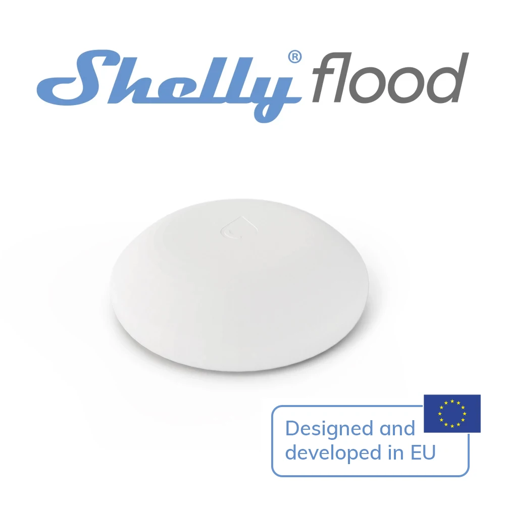 Shelly Flood Smart Home Wireless Water Leakage WiFi Sensor with Temperature Measurement Liquid Detector Monitor Remotely