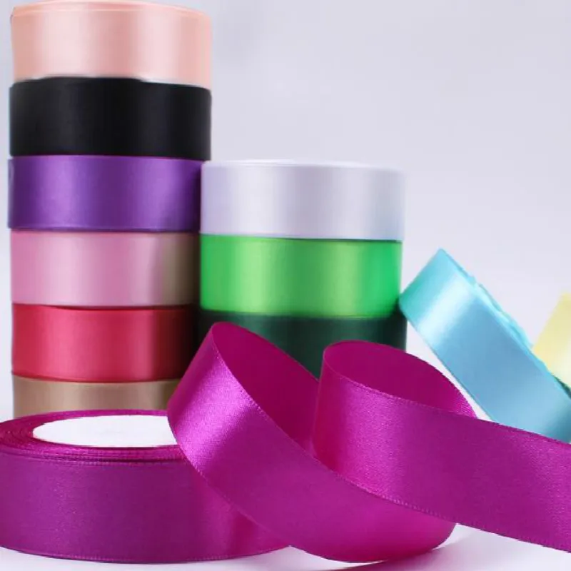 200 yards customize your own logo silk satin ribbon tape printing,customized brand name hair bundle's ribbon