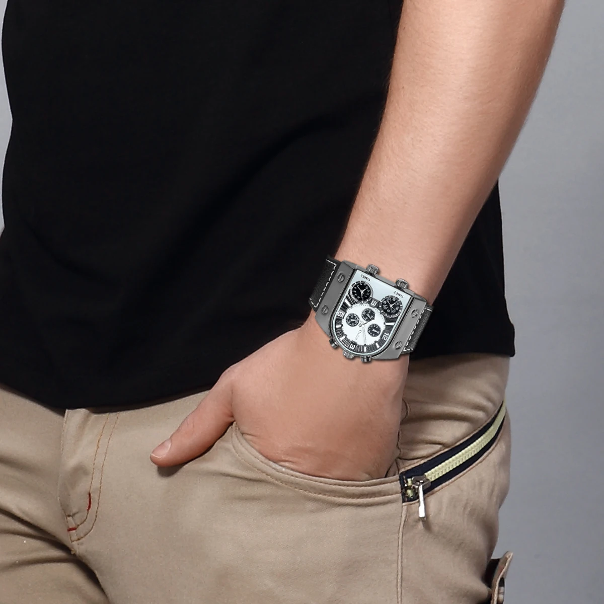 Lancardo-ساعة يد رجالية ذهبية ، ساعة يد كوارتز فاخرة شهيرة لرجال الأعمال