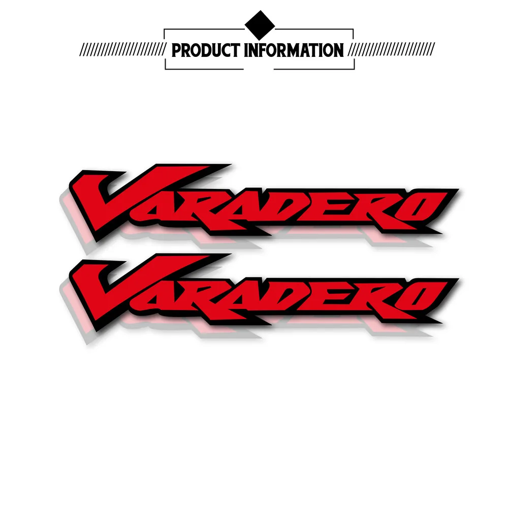 Motorcycle bicycle modern car reflective waterproof sticker tank luggage helmet LOGO MOTO sticker for Honda VARADERO 125 1000