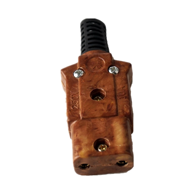 Factory Outlet 40A Pair Bakelite Plug Female Male Connector Stage Light Plug Pro Lighting 2 Round PIN Rewireable Socket Plug Set