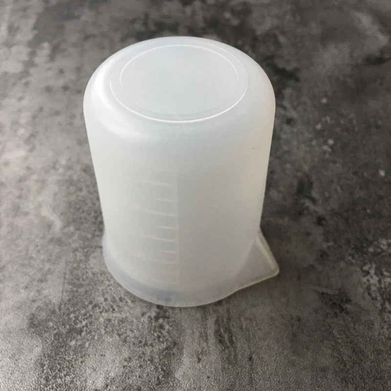 1X Silicone measuring cup Resin Silicone Mould 5*7cm handmade DIY Jewelry Making tool epoxy resin cup crystal scale 100ML