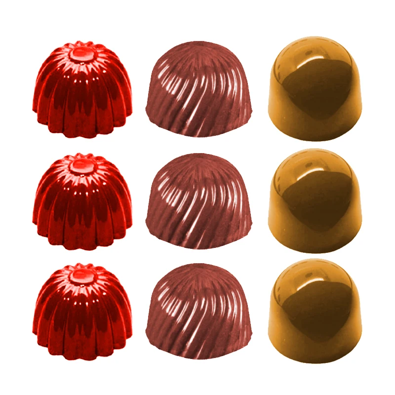 Chocolate Candy Mold Baking Polycarbonate Chocolate Molds Confectionery Bonbons Form Mould Kitchen Baking Pastry Bakery Tools