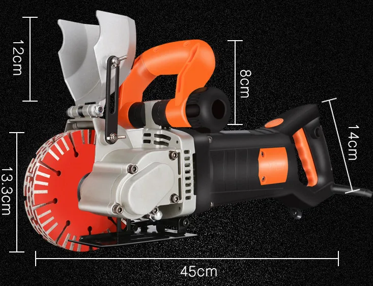 Slotting machine wall concrete stone no dead corners slotting slotting machine one-step forming and dust-free