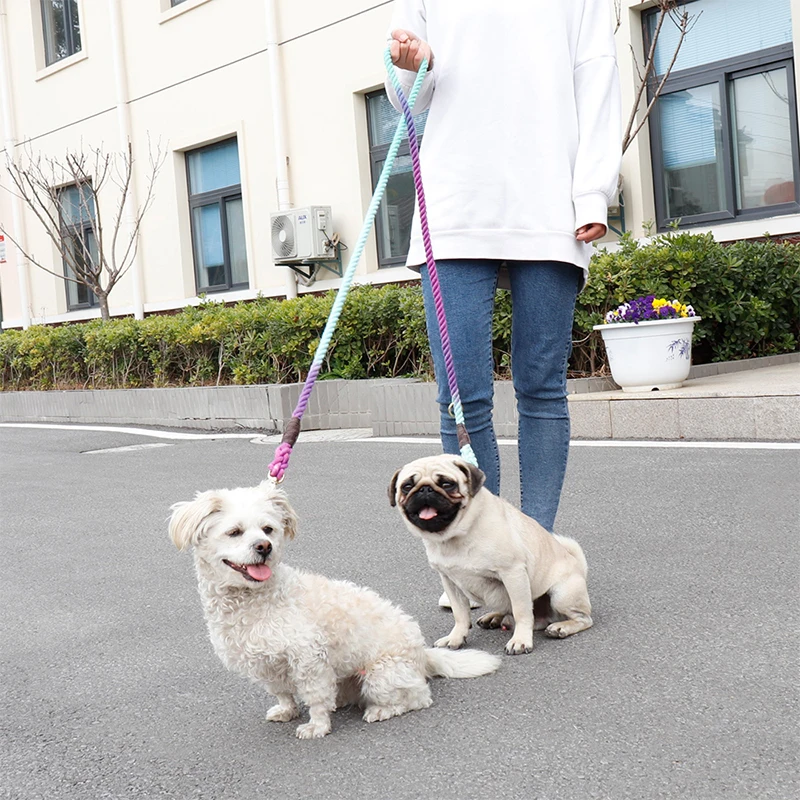 210 CM Multifunction Dog Leash Fashion Colorful Pet Leashes for Small Medium Dogs Puppy Pet Outdoor Walking Supplies Accessories