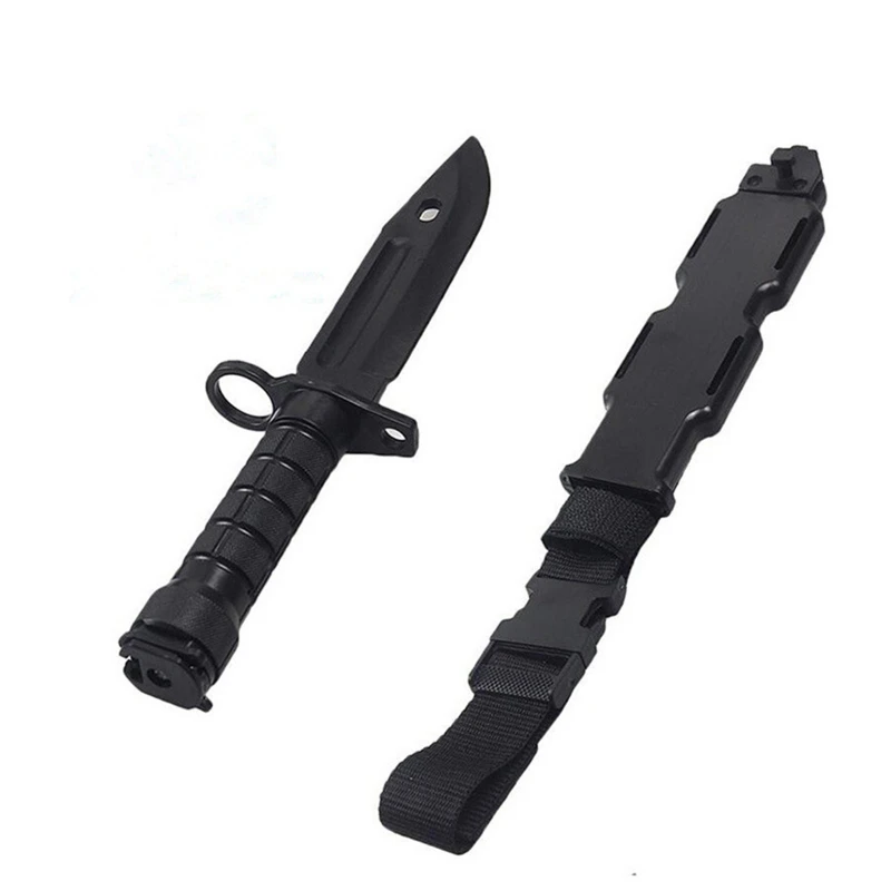 Cuchillo de goma seguro 1: 1 para entusiastas del entrenamiento militar, espada de juguete CS Cosplay, accesorios de primera sangre, modelo de Dagger M89C