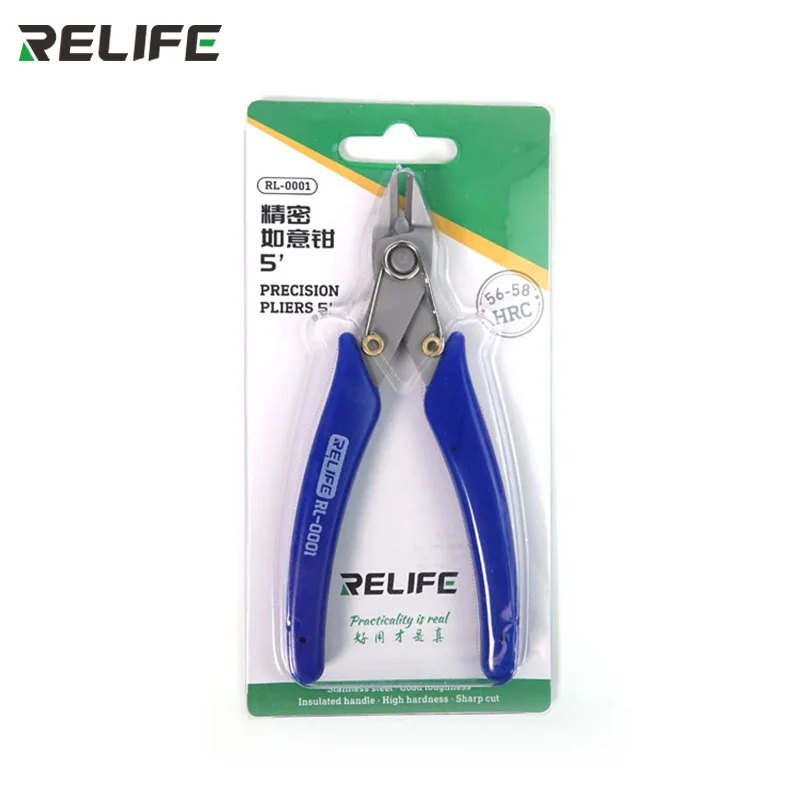 RL0001 Precision Cutting Pliers Cutting Side Snips Nipper Hand Tools Electrical Wire Cable Cutters for Motherboard PCB Wire Cut