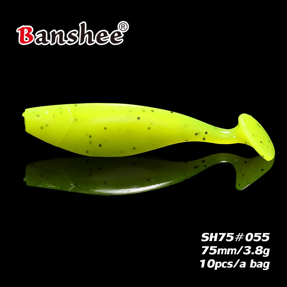 New Soft Bait Lure SH75 Swimbait 3.8g/ 75mm 10pcs/lot lifelike Pike bass Artificial Jerkbait fishing for Rubber Jig