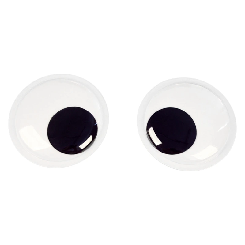 Jumbo Self Adhesive Googly Wiggly Eyes 7.5/10/15.4cm for Toys Dolls DIY Accessory Eyeball Refrigerator Door 85DE